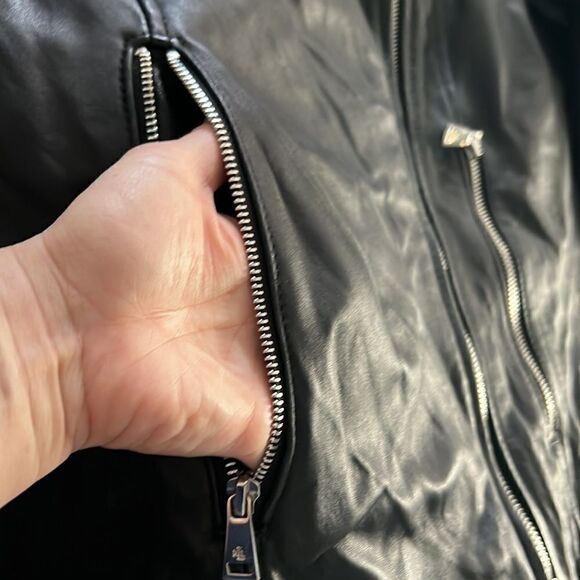 Lauren Ralph Lauren Soft lamb leather jacket Sz-Small - Picture 16 of 16